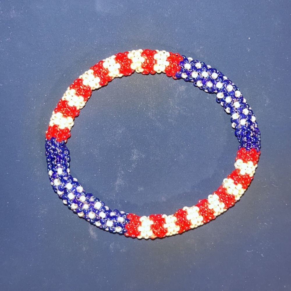 Hand Made American Flag Bracelet